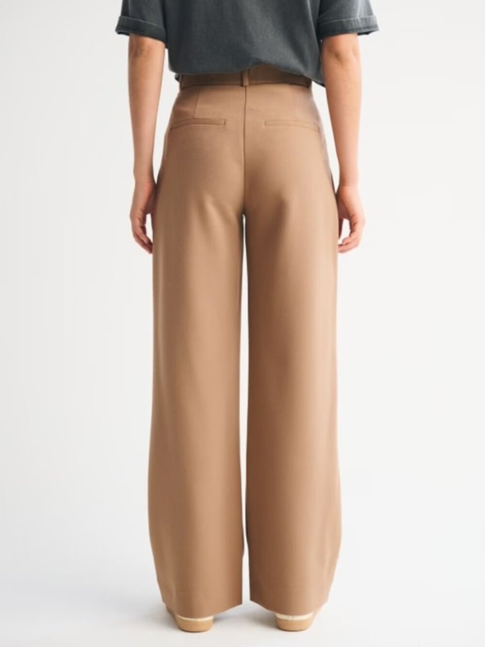 NWT Abercrombie Curve Love Wide Leg Sloane Pant - Picture 3 of 7